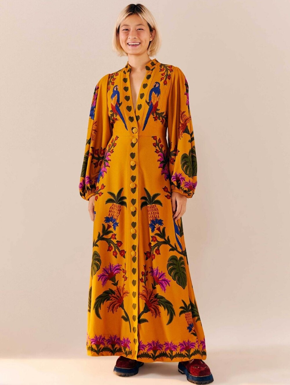 Farm Rio Tropical Print Dress